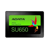 SSD ADATA SU650 1TB SATA 3.0 Write speed 450 MBytes/sec Read speed 520 MBytes/sec 2,5" TBW 600 TB...