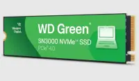 SSD WESTERN DIGITAL Green 1TB M.2 PCIe Gen4 NVMe Write speed 4200 MBytes/sec Read speed 5000 MBytes…