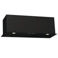 Hisense, 660 m³/h, laius 80 cm, must - Integreeritav õhupuhasti