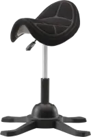 Up Up Toronto ergonomic balance stool Black, Black fabric, longer gas lift
