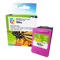 Static Control Ink Cartridge CMY, Compatible with HP 302XL Tri-color (F6U67AE)