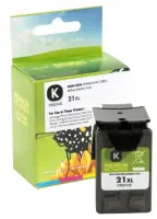 Static Control Ink Cartridge Black, Compatible with HP 21XL (C9351CE)