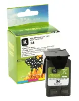 Static Control Ink Cartridge Black, Compatible with HP 56 (C6656AE)