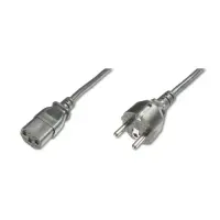 Digitus Power Cord, CEE 7/7 (Type-F) - C13 M/F, H05VVF3G 0.75qmm, 1.2 m, Black