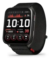 Garmin Venu X1 Smart Watch Black, Slate Titanium Caseback / Black ComfortFit Nylon Band