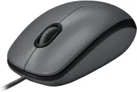 Logitech M100 Wired Mouse USB-A 1000 DPI, Black