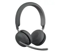 Logitech Zone Wireless 2 UC Wireless Headset, USB-C, USB-C Bluetooth receiver, Graphite