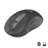 Logitech Signature M650 Wireless Mouse RF Wireless+Bluetooth Optical 4000 DPI, Graphite