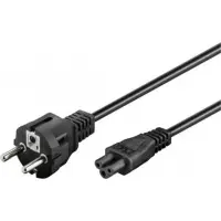 Goobay 93586 Power Cord CEE 7/7 (Type-F) to C5, 1.8 m, Black