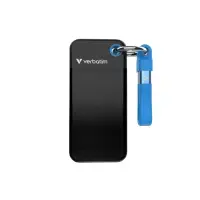 Verbatim 32191 Pocket SSD Drive 1TB, USB-C 3.2 Gen 2, M.2, up to 1000MB/s, Black/Blue