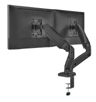 Up Up Premium Dual-Screen Monitor Arm 17-32'', VESA 75x75, 100x100, Matte Black