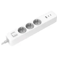 Xiaomi XMCXB01EU 20W Power Strip (2C1A) 1.4m, EU, White