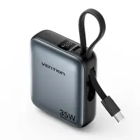 POWER BANK USB 10000MAH 35W/MINI GRAY FHEH0 VENTION