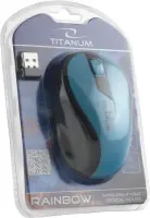 Titanum  Rainbow Optiline Juhtmevaba hiir, sinine – pilt 2