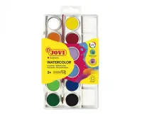 Akvarellvärvid JOVI 12 värvi +pintsel