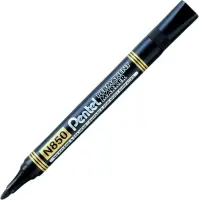 Permanentne marker PENTEL N850 koonilise otsaga 4,2mm must