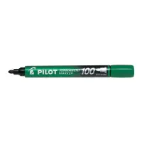Permanentne marker PILOT 100 koonilise otsaga 1mm roheline