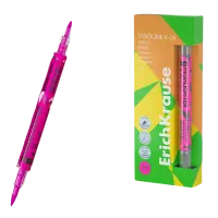 Tekstimarker kahe otsaga ERICH KRAUSE Visioline V-16 Brush Neon roosa