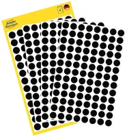Kleebisetikett AVERY Zweckform Q8mm must 416 tk (3009)