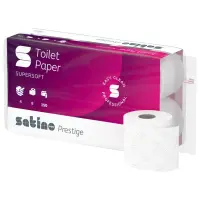 Tualettpaber 4-kihiline WEPA Super Soft lumivalge 8rl (043030)