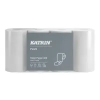 Tualettpaber 2-kihiline KATRIN Plus Toilet 400 Easy Flush kergesti lahustuv 8rl