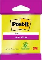 Märkmepaber 76x76mm POST-IT Super Sticky 76 lehte assortiivärv blisterpakend