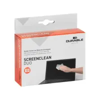 Puhastuslapid ekraanile niisutatud DURABLE Screenclean Duo märg+kuiv 10tk pakis