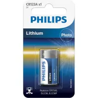 Fotopatarei Philips CR123A