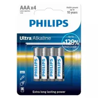 Philips Ultra Alkaline, AAA, 4 tk - Patarei