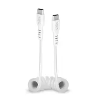 SBS Charging Data Cable, USB-C - USB-C, valge - Kaabel