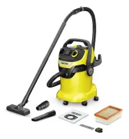 Vacuum Cleaner KARCHER Input power 1200 W Dust capacity 25 L Drum vacuum Cleaning type Dry&wet Dust…