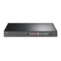 Switch TP-LINK Desktop/pedestal 16x10Base-T / 100Base-TX 2x10/100/1000BASE-T/SFP combo PoE+ ports...