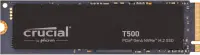 SSD CRUCIAL T500 4TB M.2 PCIe Gen4 NVMe 3D NAND Write speed 6900 MBytes/sec Read speed 7000...