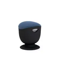 Up Up Seul ergonomic balance stool Black, D47 Blue fabric