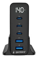 CHARGER USB UNIVERSAL 4P 140W/TA-UC-2A3C-PD140-01-BK GEMBIRD