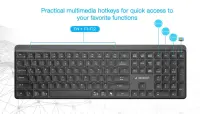 KEYBOARD WRL SLIM 2.4G+BT US/KB-WPS-03 GEMBIRD