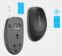 KEYBOARD +MOUSE WRL CYRILLIC/BK KBS-WPS-02-CYRL GEMBIRD – pilt 4