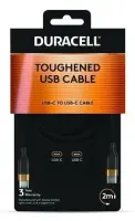 Duracell DRU5020A USB-kaabel 2 m USB C Must