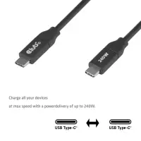 CLUB3D CAC-2506 USB-kaabel 2 m USB C 0 Gbit/s 240 W Must