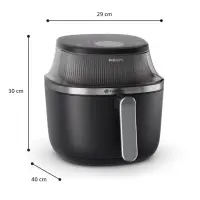 Philips 3000 series NA322/00 fritüür Üksik 4,2 l Eraldiseisev 1400 W Kuumaõhu fritüür Vask, Must – pilt 9