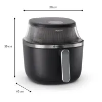 Philips 3000 series NA322/00 fritüür Üksik 4,2 l Eraldiseisev 1400 W Kuumaõhu fritüür Vask, Must – pilt 11