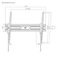 TV SET ACC WALL MOUNT 43-100"/WM-100T-01 GEMBIRD – pilt 3