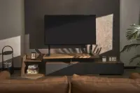 TV SET ACC TABLETOP STAND/45-90" TVS-D90F-01 GEMBIRD – pilt 7