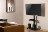 TV SET ACC FLOOR STAND 37-75"/BLACK TVS-75S-02 GEMBIRD – pilt 5