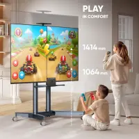 TV SET ACC MOBILE STAND/32-75"/GRAPHITE TS1571-G ONKRON – pilt 4
