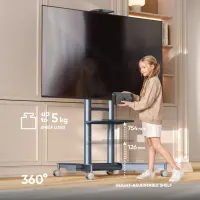 TV SET ACC MOBILE STAND/32-75"/GRAPHITE TS1571-G ONKRON – pilt 6