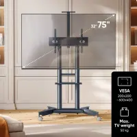 TV SET ACC MOBILE STAND/32-75"/GRAPHITE TS1571-G ONKRON – pilt 8