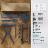 TV SET ACC MOBILE STAND/32-75"/GRAPHITE TS1571-G ONKRON – pilt 10