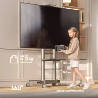 TV SET ACC MOBILE STAND/32-75"/CHAMPAGNE TS1571-C ONKRON – pilt 2