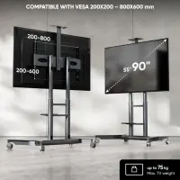 TV SET ACC MOBILE STAND/55-90"/GRAPHITE TS1871-G ONKRON – pilt 3